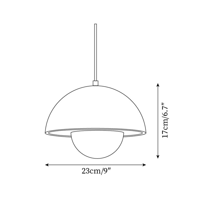 Natural Travertine Flower Bud Design Pendant Lamp G70