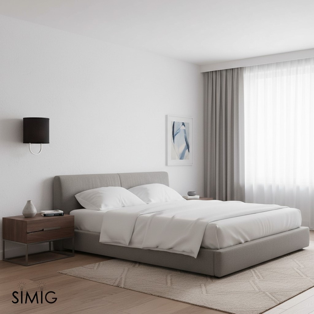 Nolvara Elegant Wall Light Featuring Soft Shade and Metal Arm T082