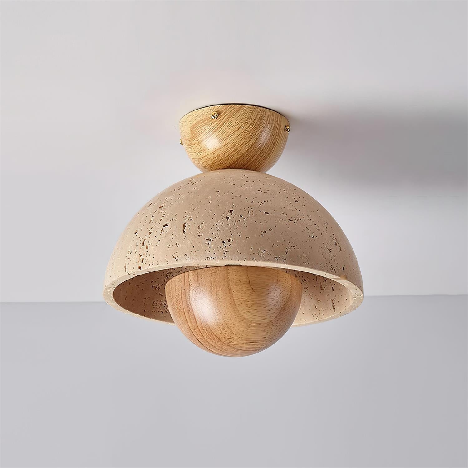 Japanese Wooden Inverted Ceiling Light M189