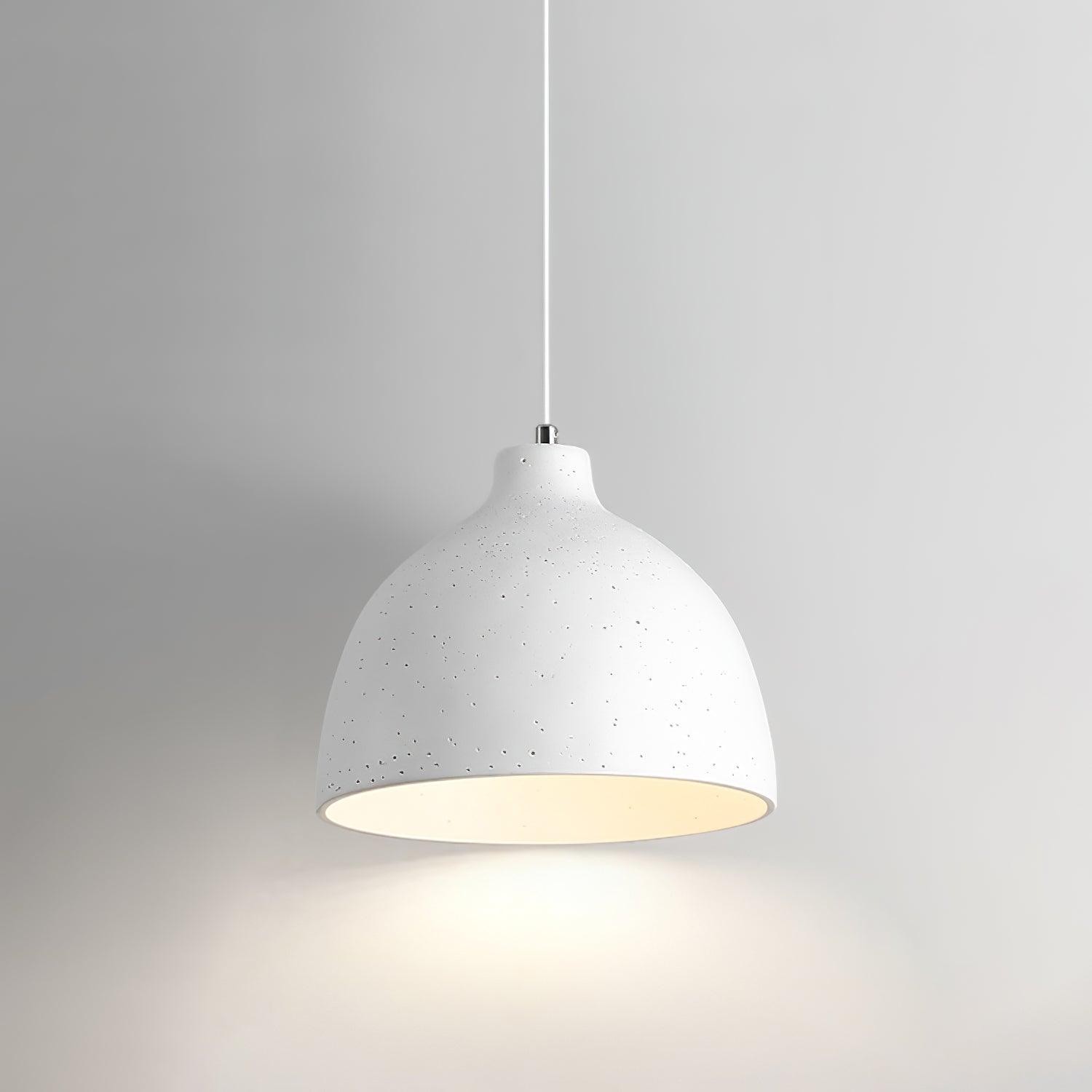 Modern Minimalist Industrial Resin Bowl LED Pendant Light M433