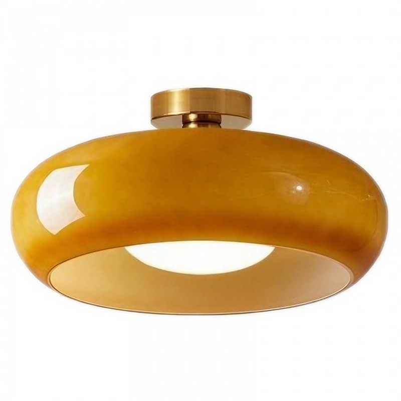 Art Deco Bauhaus Glass Disc Ceiling Light S152