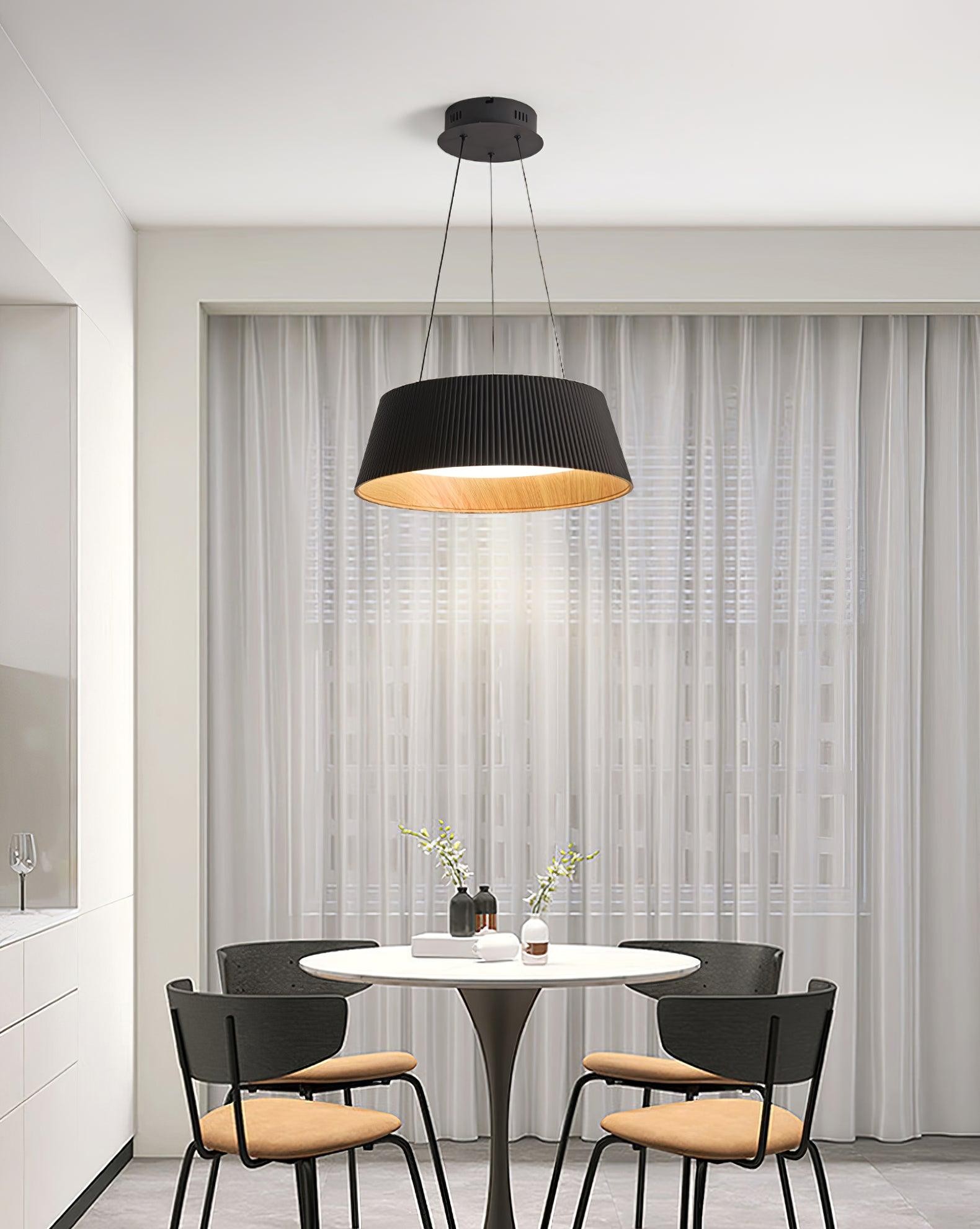 Minimalist Corrugated Lampshade Bedroom Pendant Lamp M389