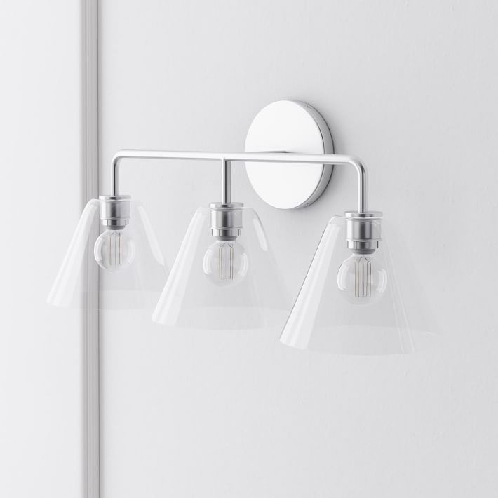 Conica Cone Wall Sconce - 1, 2, 3-Light Modern Glass Lighting T235