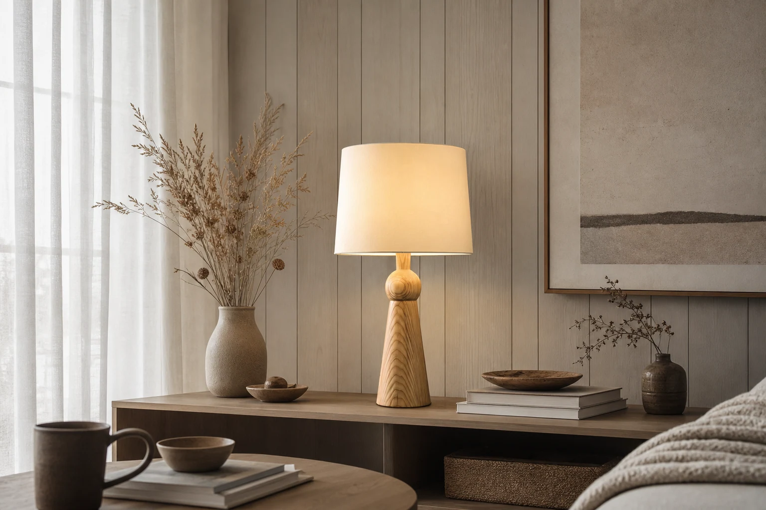 Lampa stołowa M87 w scenie wnętrza produktu w kontekście