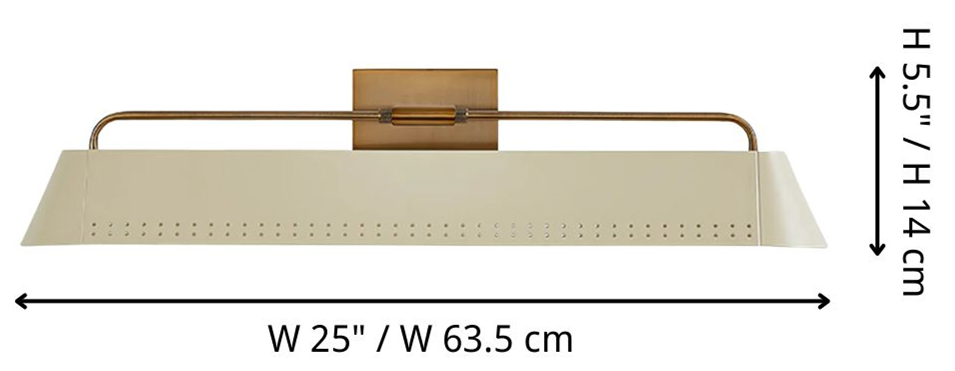 Libris Picture Light 25-calowy schemat rozmiarów