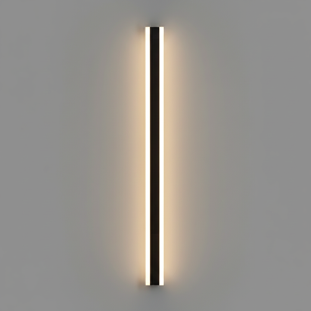 Edge Smooth Minimalist Linear Metal Outdoor Wall Lamp D965