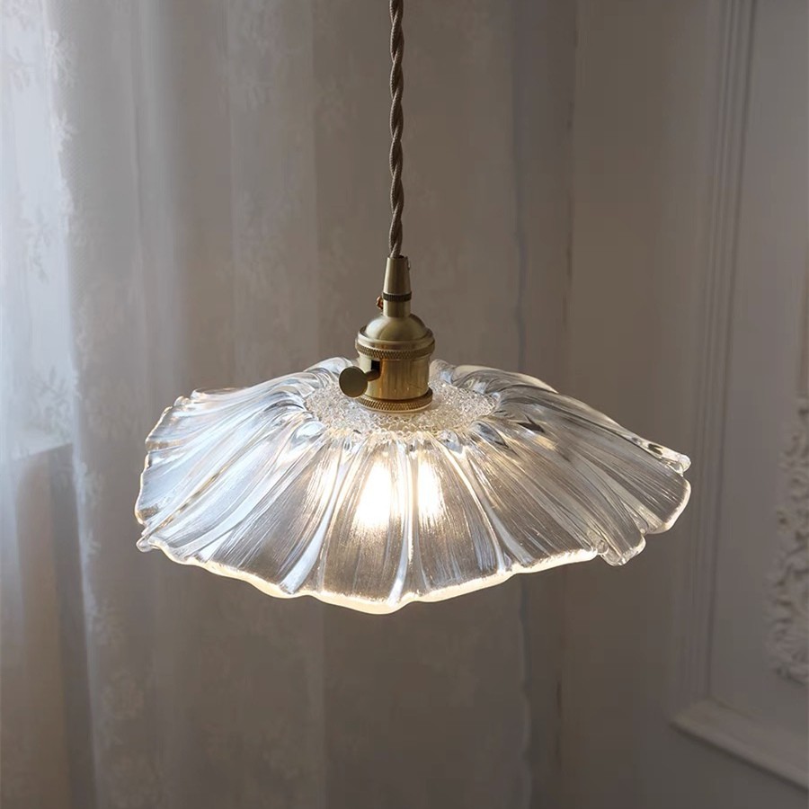 Tiffany Lotus Glass Pendant Light S55