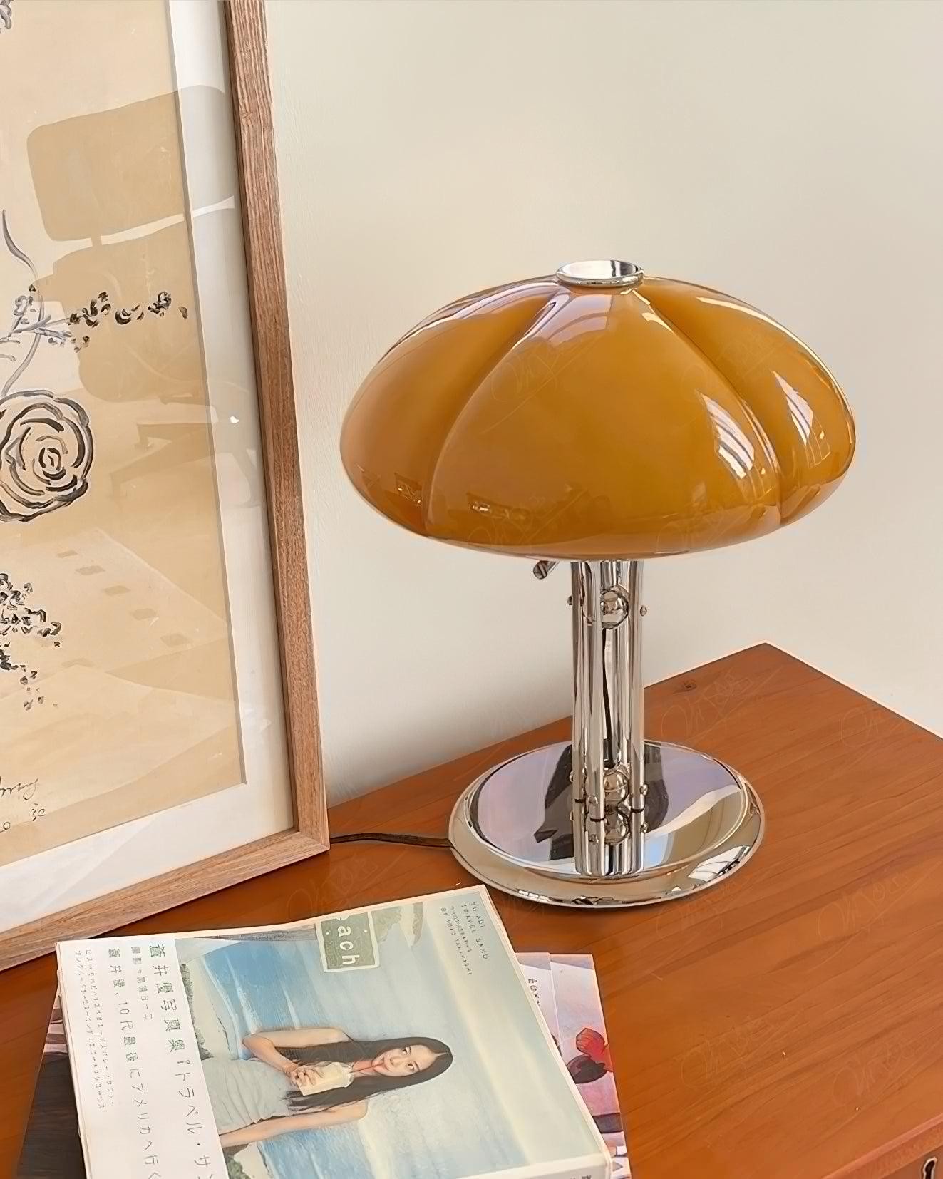 High-Grade Bedroom Bedside Mushroom Glass Table Lamp M277