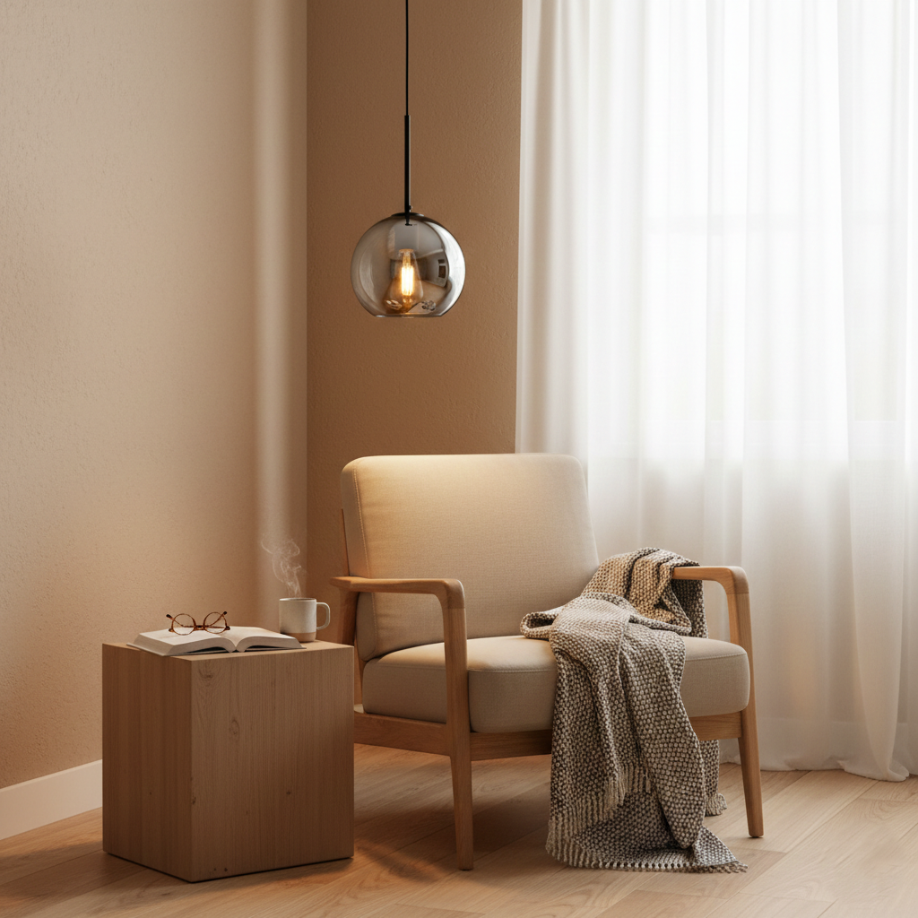 Solara Nordic Spherical Glass Pendant Light D943