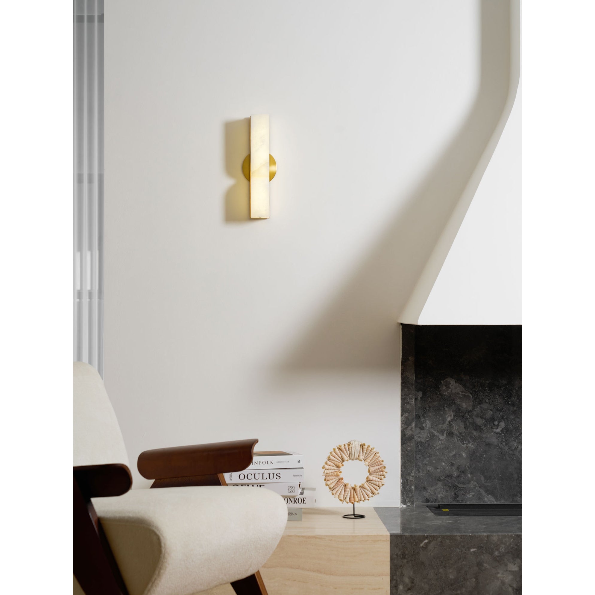 Rectangular Alabaster Wall Lamp D639