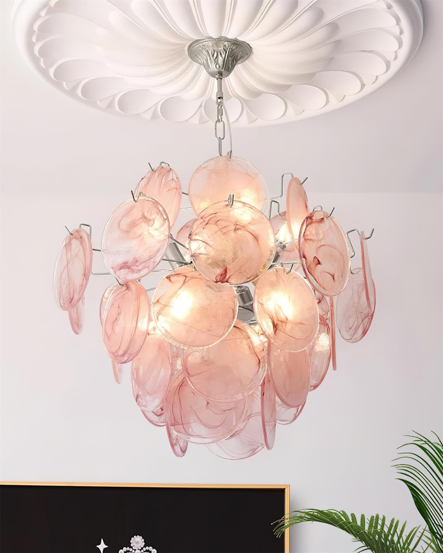 Neuvy Glass Chandelier D80