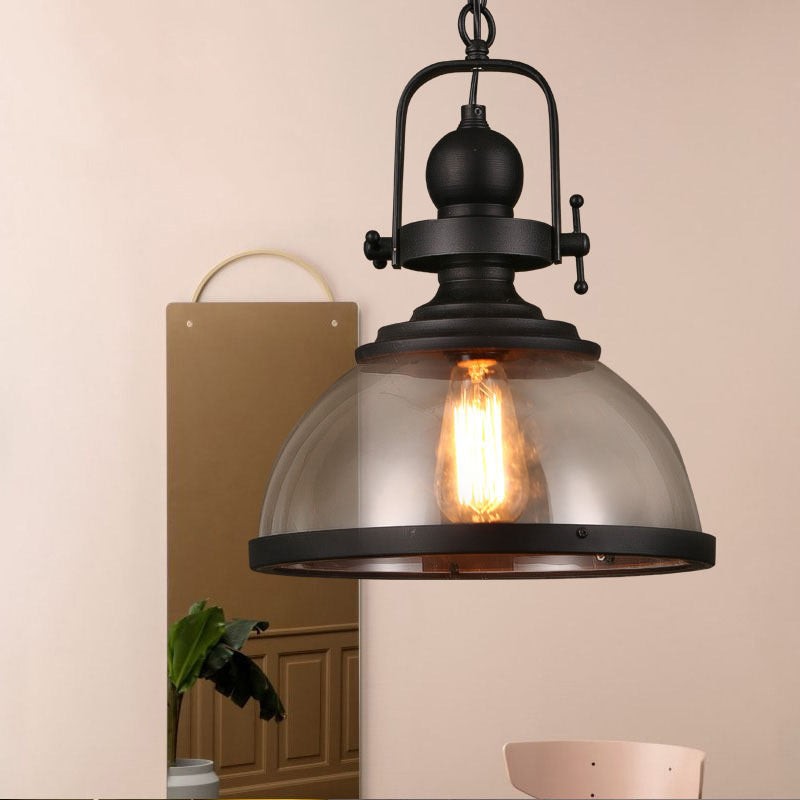 Modern Industrial Style Dome Glass Pendant Lamp M165