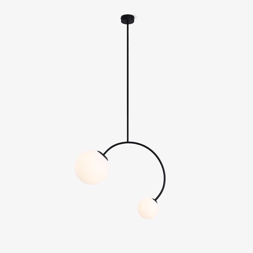 Creative Double Heads Glass Pendant Lamp M493