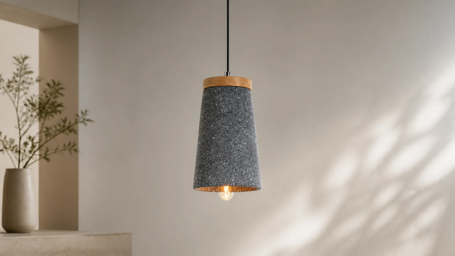 Lampa wisząca FEDORA w ciepłym wnętrzu
