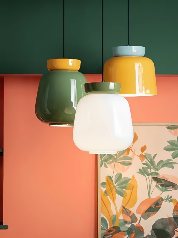 Colorful Bowl Shaped Nordic Pendant Lamp G81