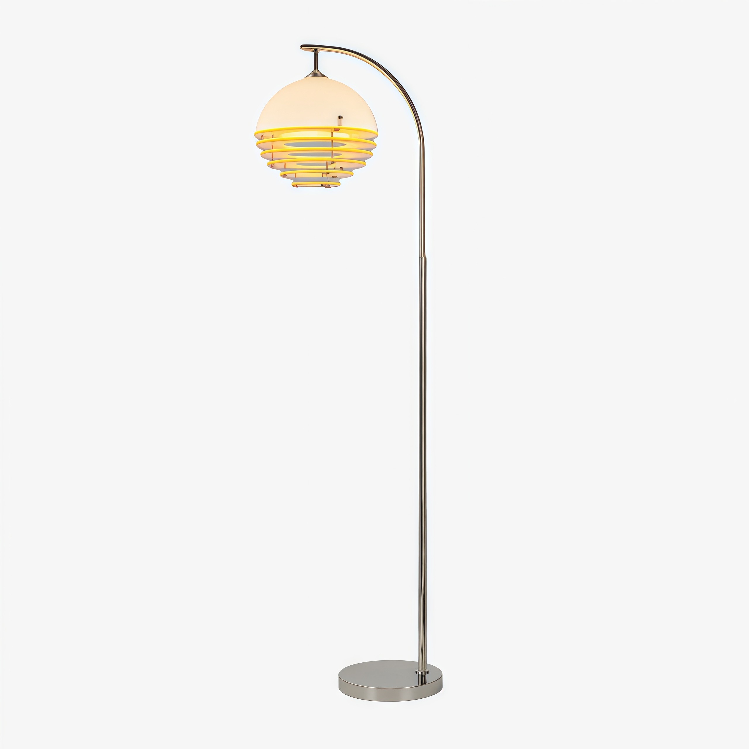 Bauhaus Acrylic & Glass Sunset Floor Lamp for Living Room G77