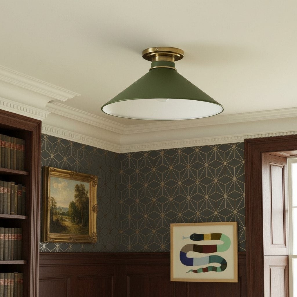 Aurenza Timeless Flush Mount Light - Farmhouse Design with Simple Elegant Charm T286