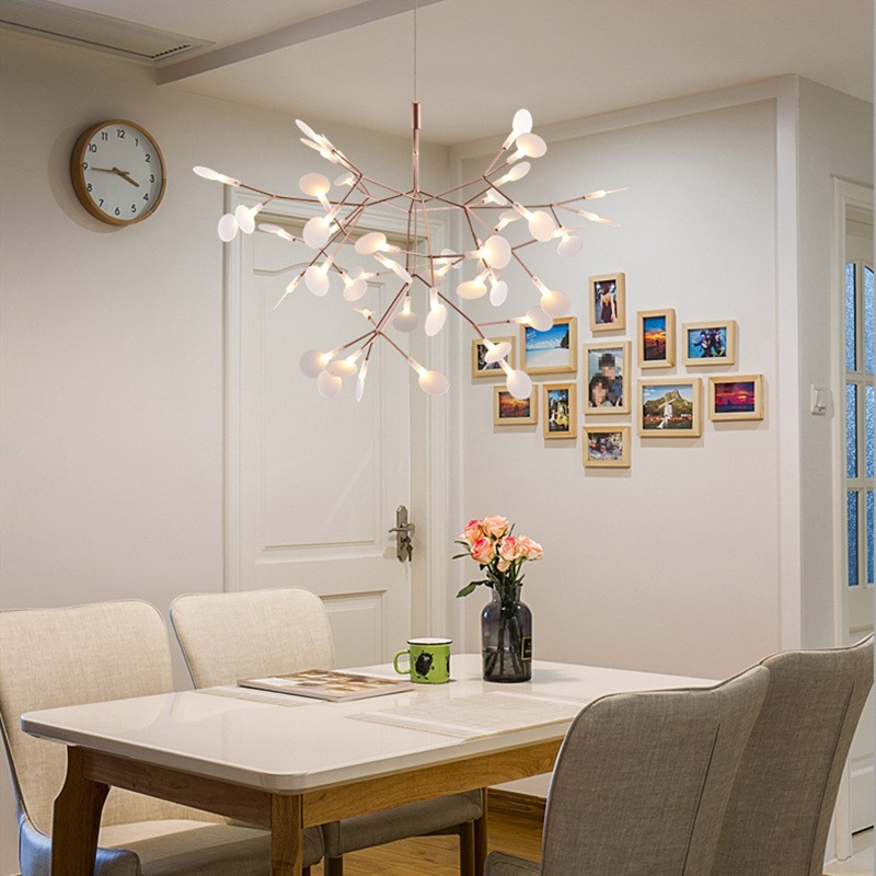 Scandinavian Branching LED Chandelier for Living Room