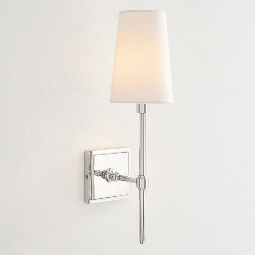 Derlina White Linen Shades Wall Lamp – Retro Metal Multi-Head Lighting Fixture T273