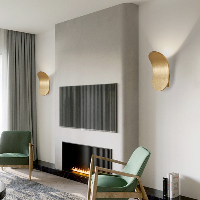 Contemporary Scandinavian Aluminum Arch LED Wall Sconce Lamp M164