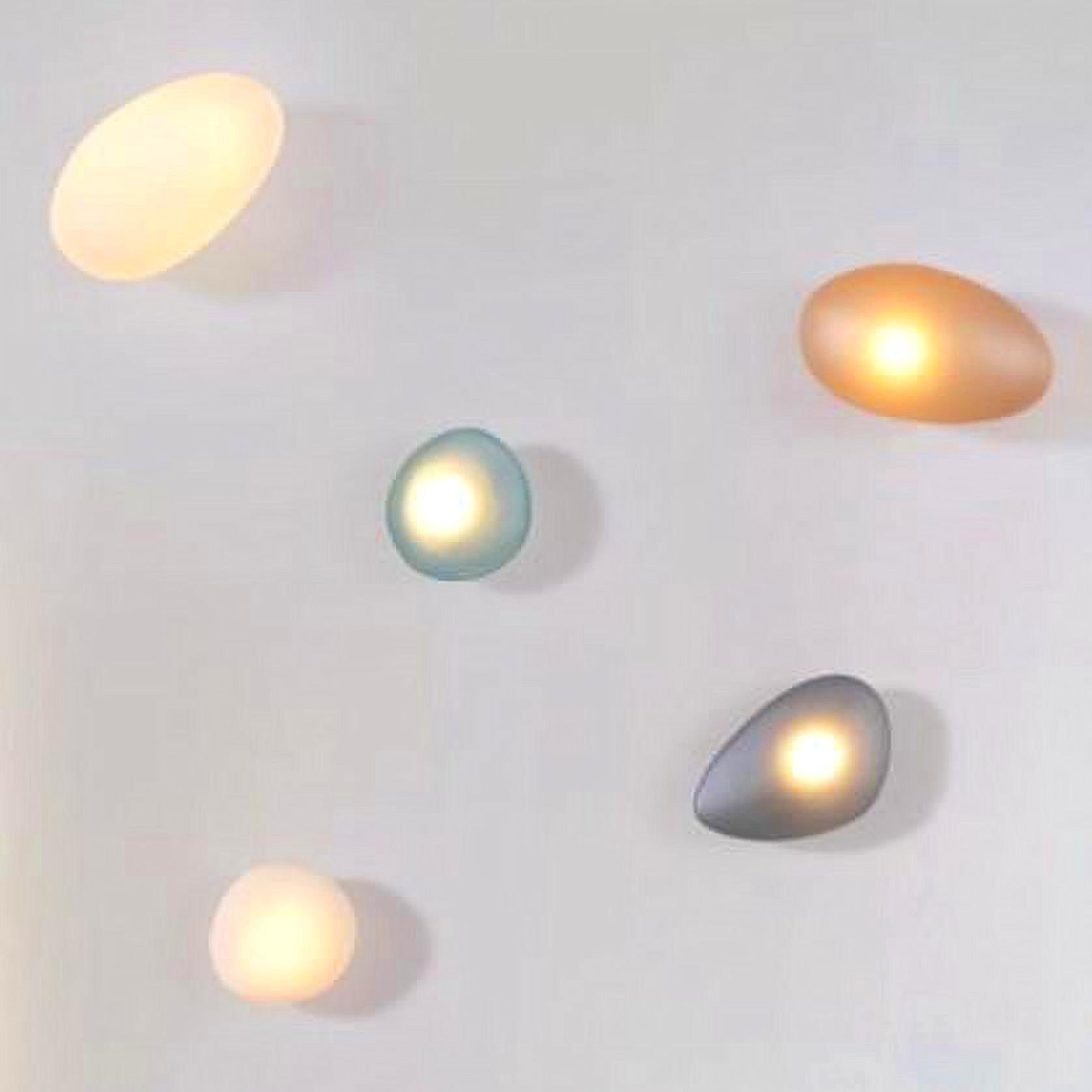 Pebble Glass Wall Lamp for Bedroom
