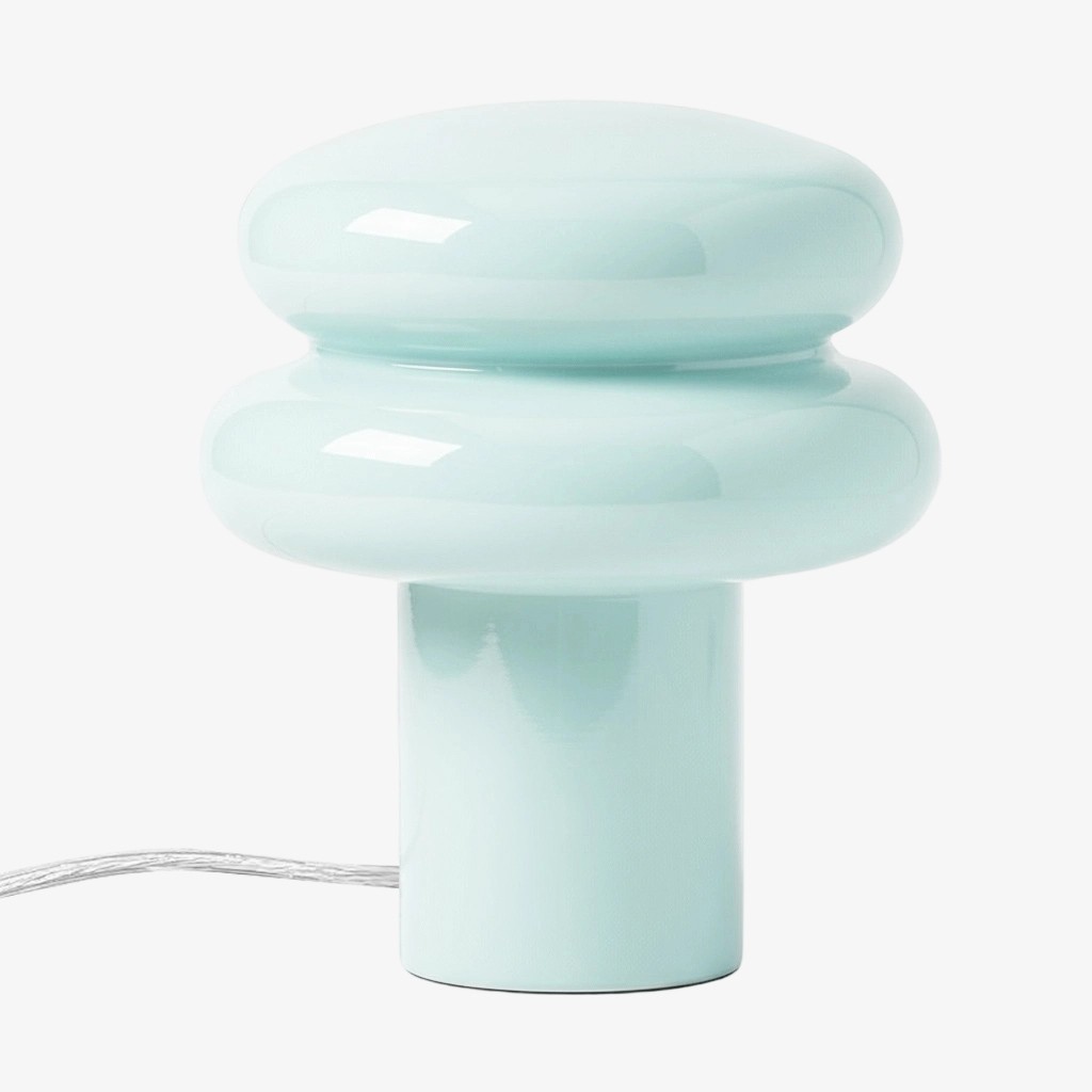 Orra Small Opal Table Lamp - Mushroom Glass Lamp for Living Room T422