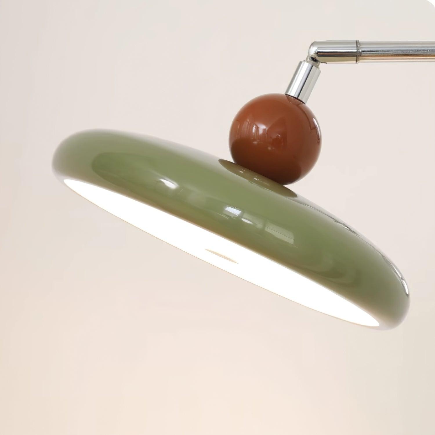 Cream Style Adjustable Swing Arm Disc Reading Wall Lamp M243
