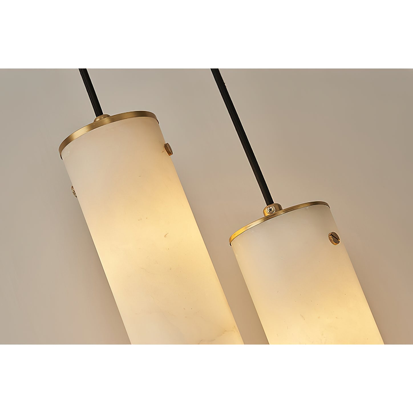 Nula Vertical Alabaster Pendant Light D426