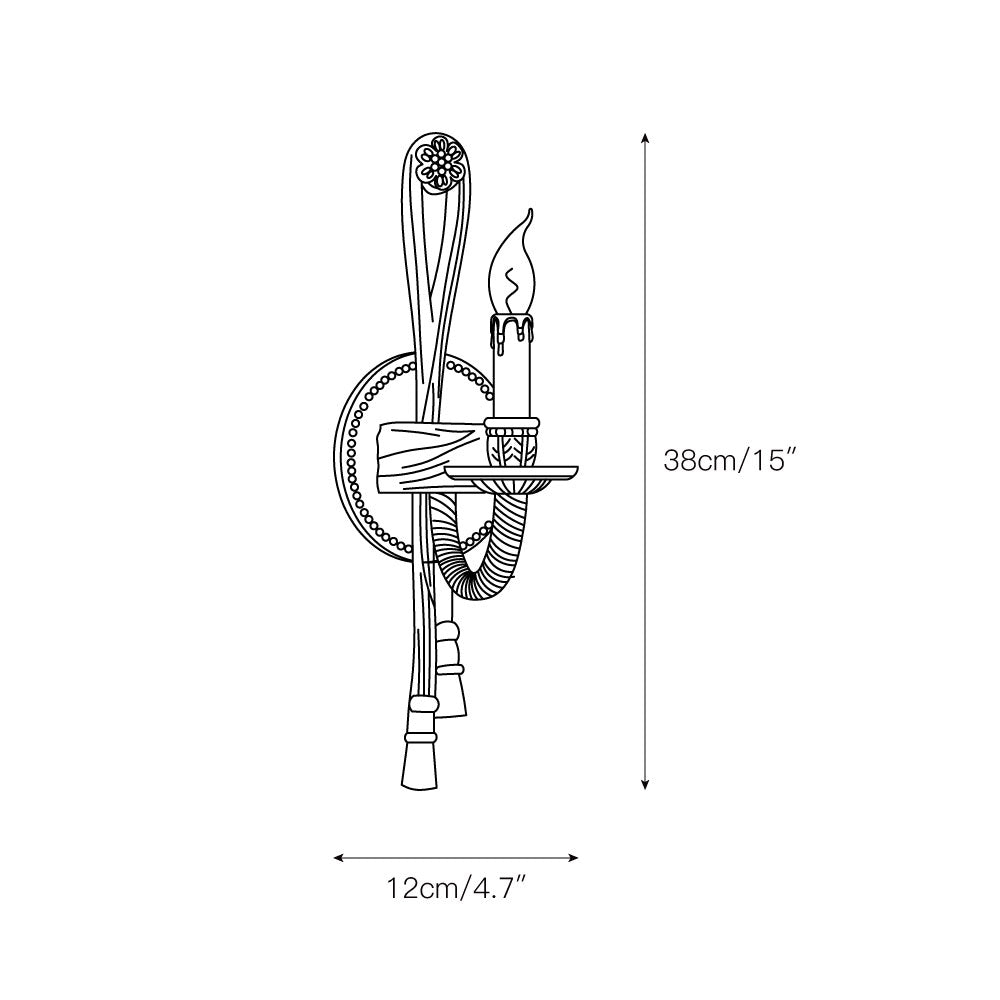 Cast Brass Sconce D584