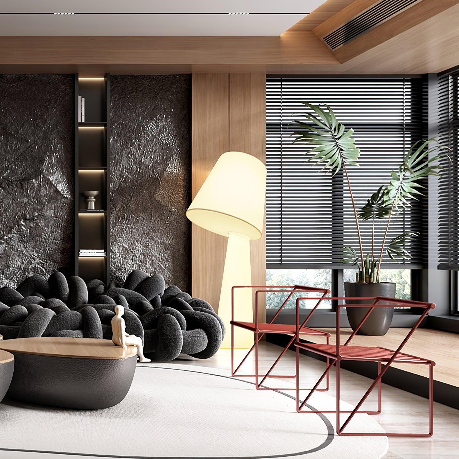 Column Fabric Floor Lamp Suitable For Living Room M76