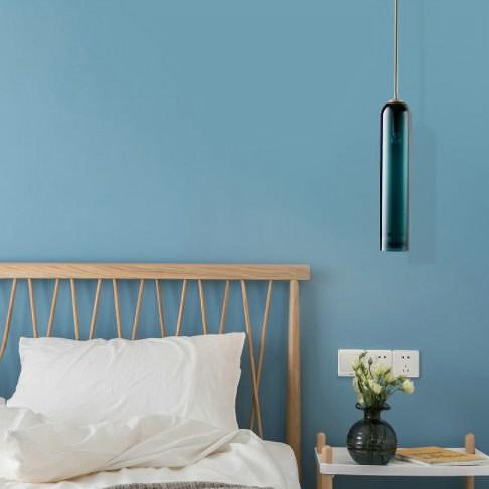 Float Blown Glass Cylindrical Pendant Lamp