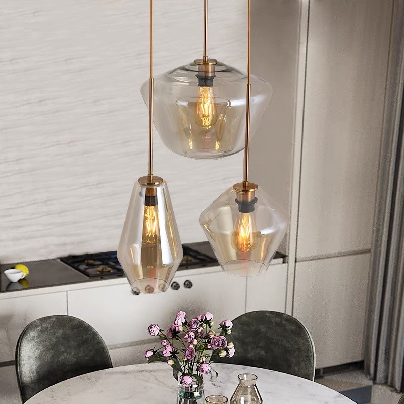 Retro Arclinea Glass Pendant Light For Living Room