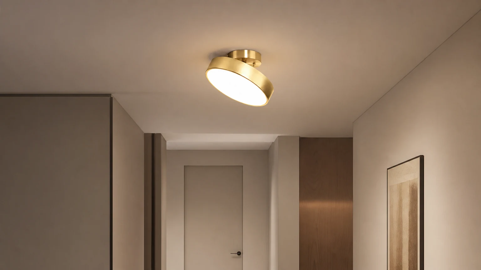 Celestial Luminary Ceiling Light D910 zainstalowana we wnętrzu