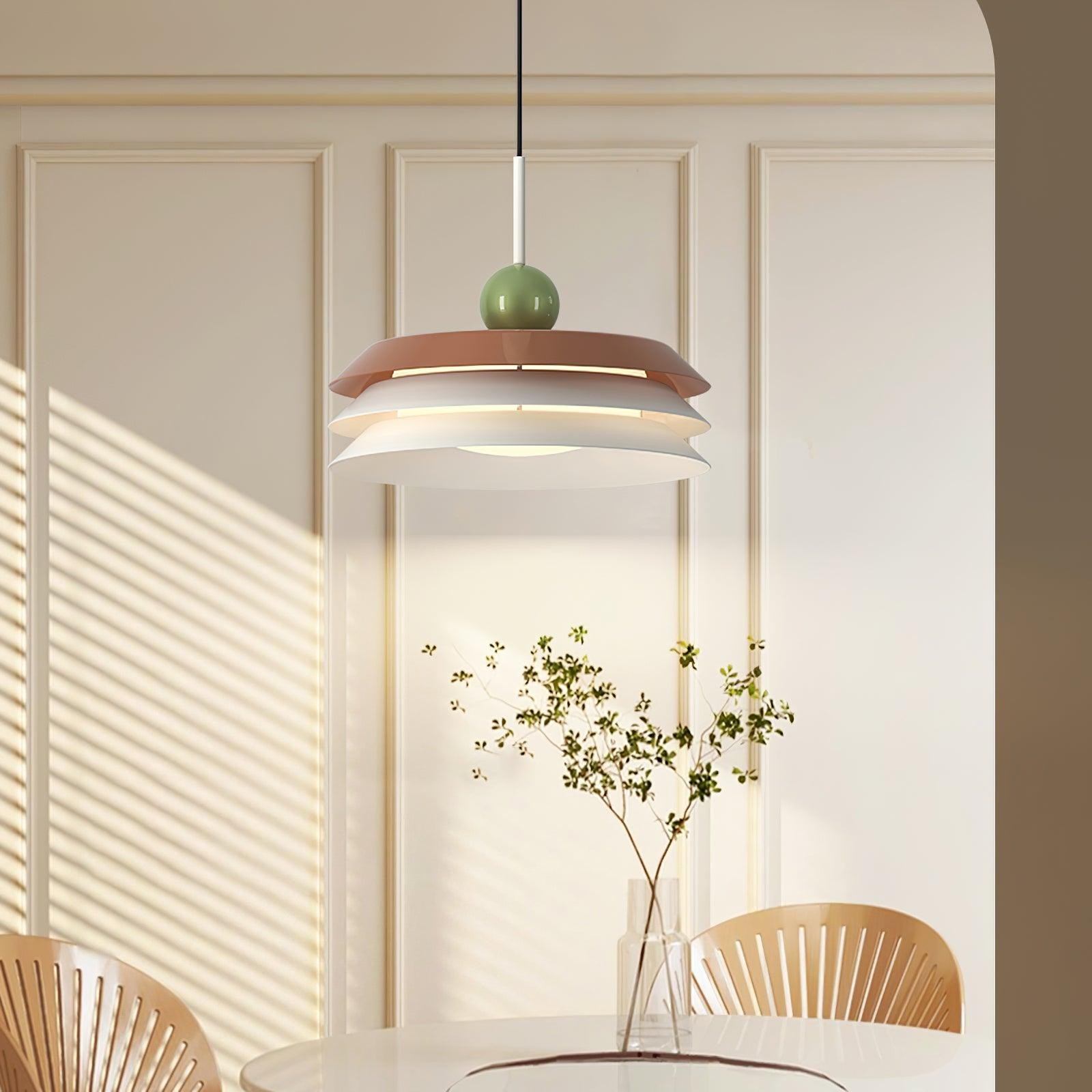 Nordic Creative Cream Style Multi-Layer Pendant Lamp For Living Room M451