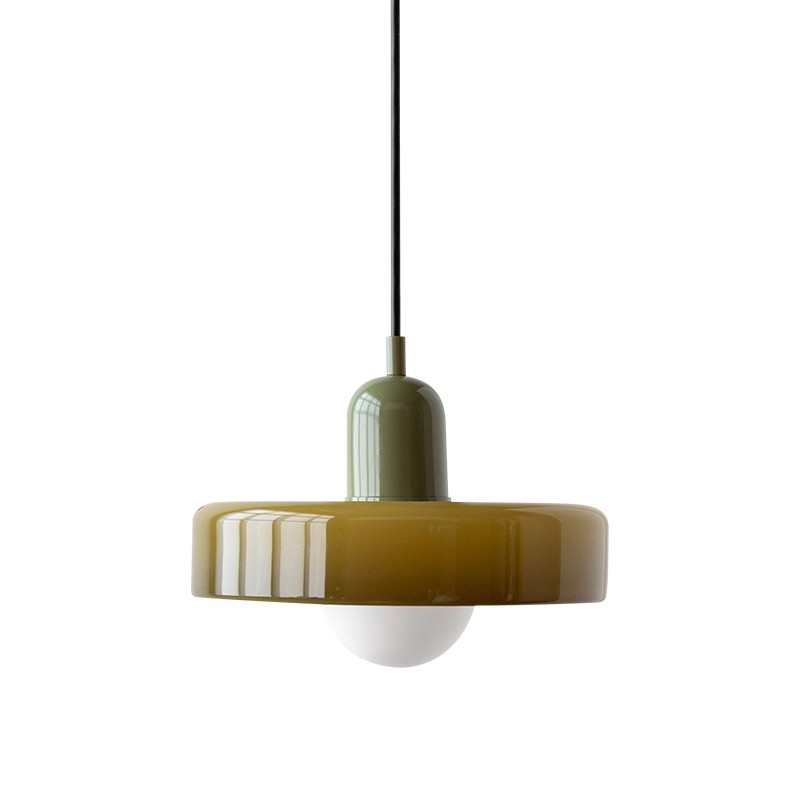 Morandi Glass Disc Orb Pendant Lamp S85