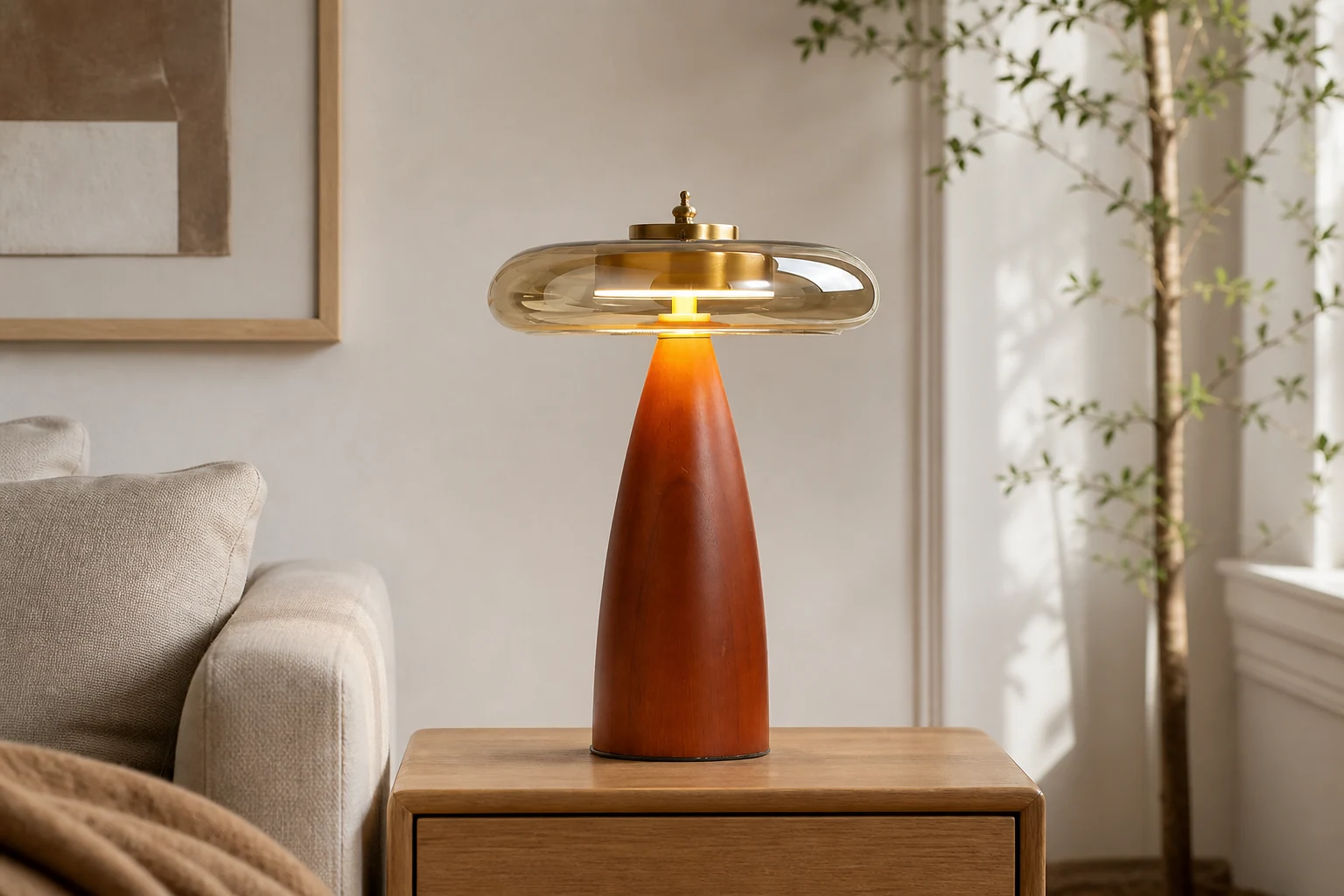 Lampa stołowa Solmira D174 w scenie lifestylowej