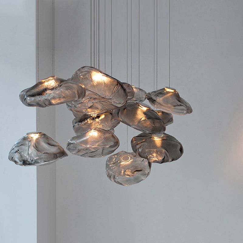 Multi-Head Irregular Glass Bubble Chandelier M180