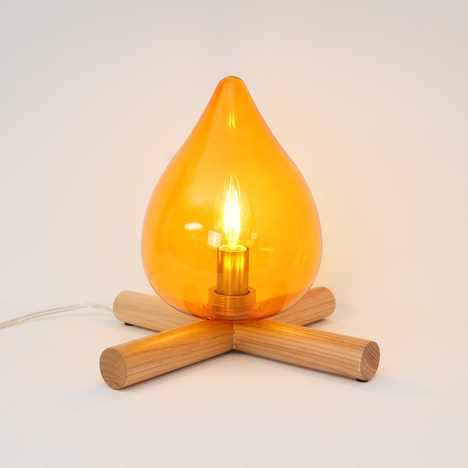 Funny Fire Shape Small Flame Table Lamp M155