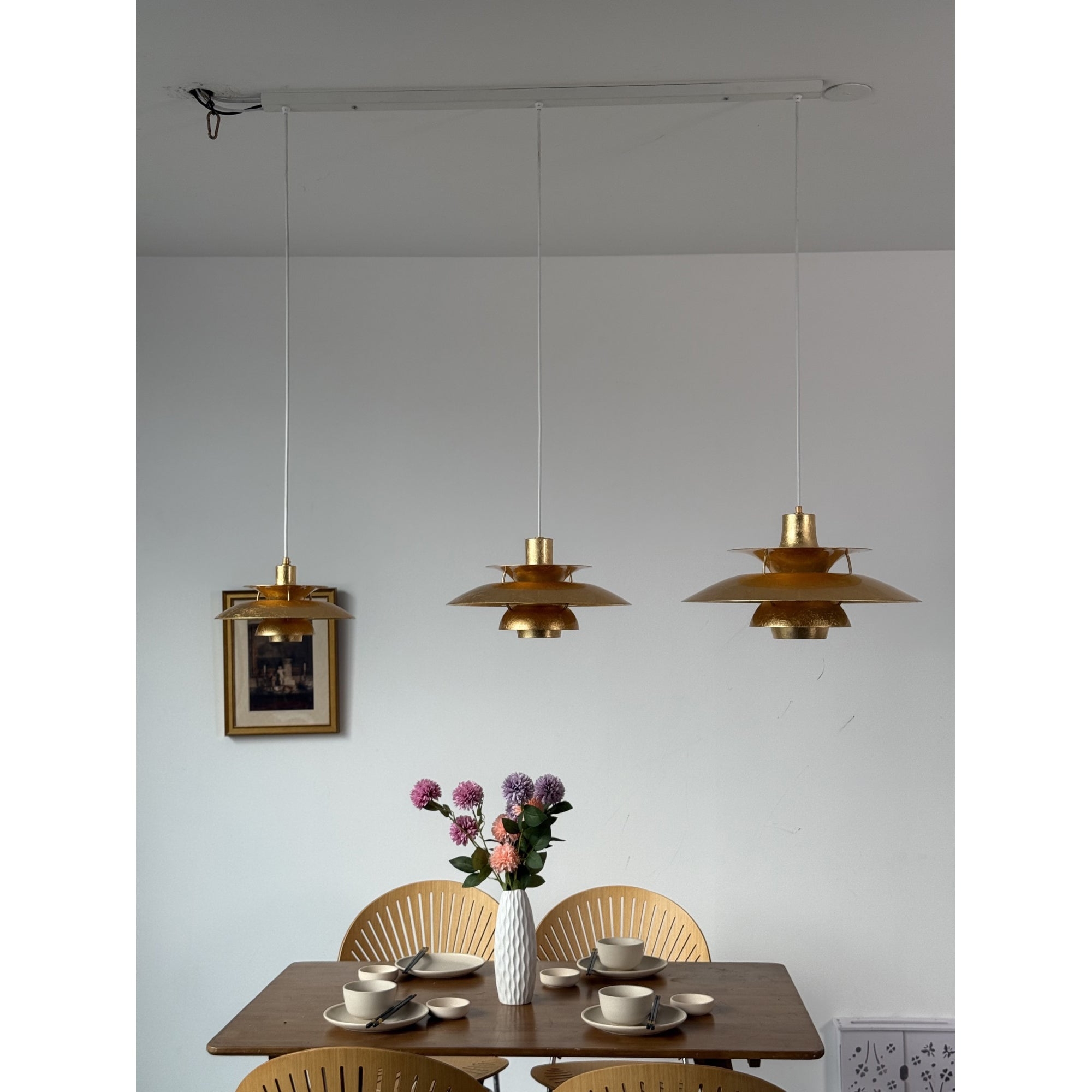 Gold Foil Layered Pendant Lamp D762