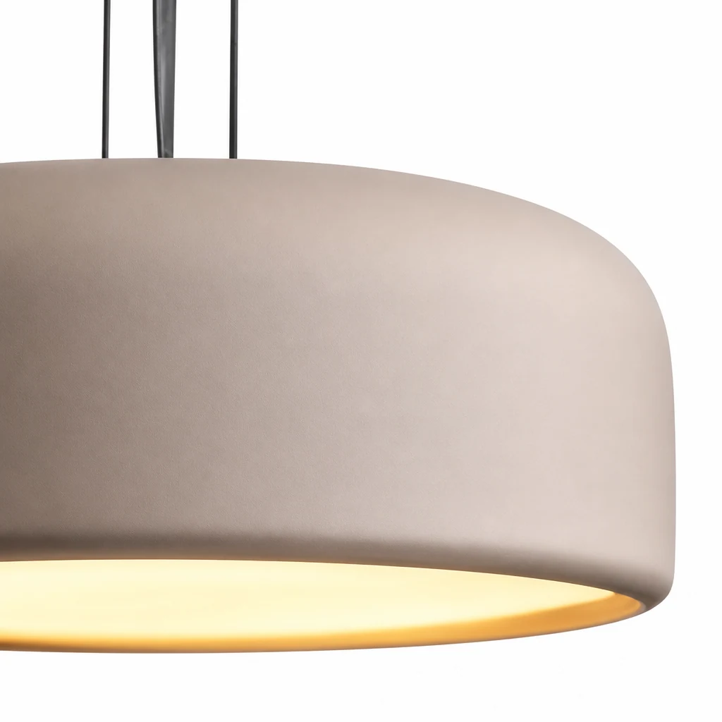 Close-up detail of the COMBUS Pastel Combination Hanging Lamp shade and finish