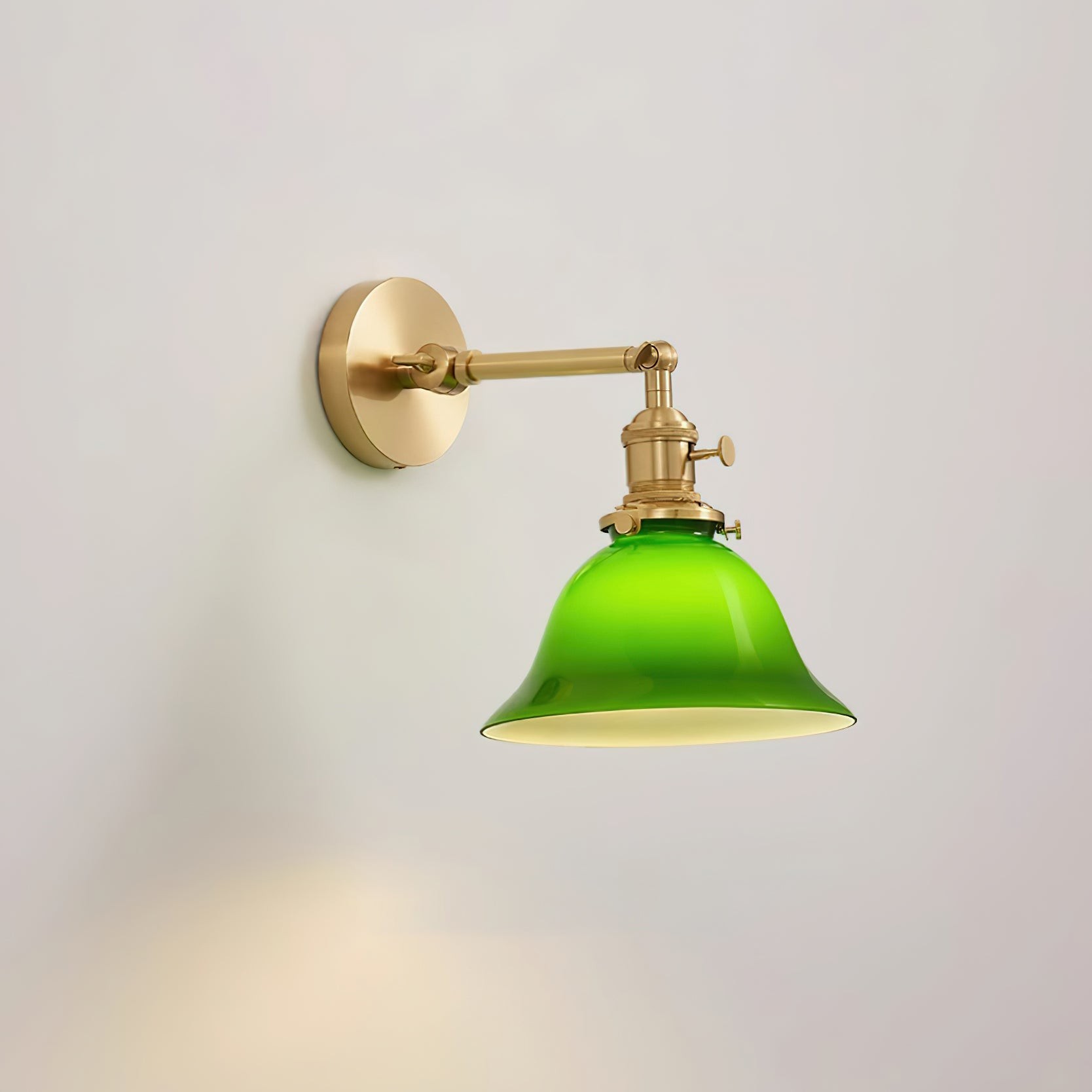 Personalized Green Bell-Shaped Wall Lamp M256