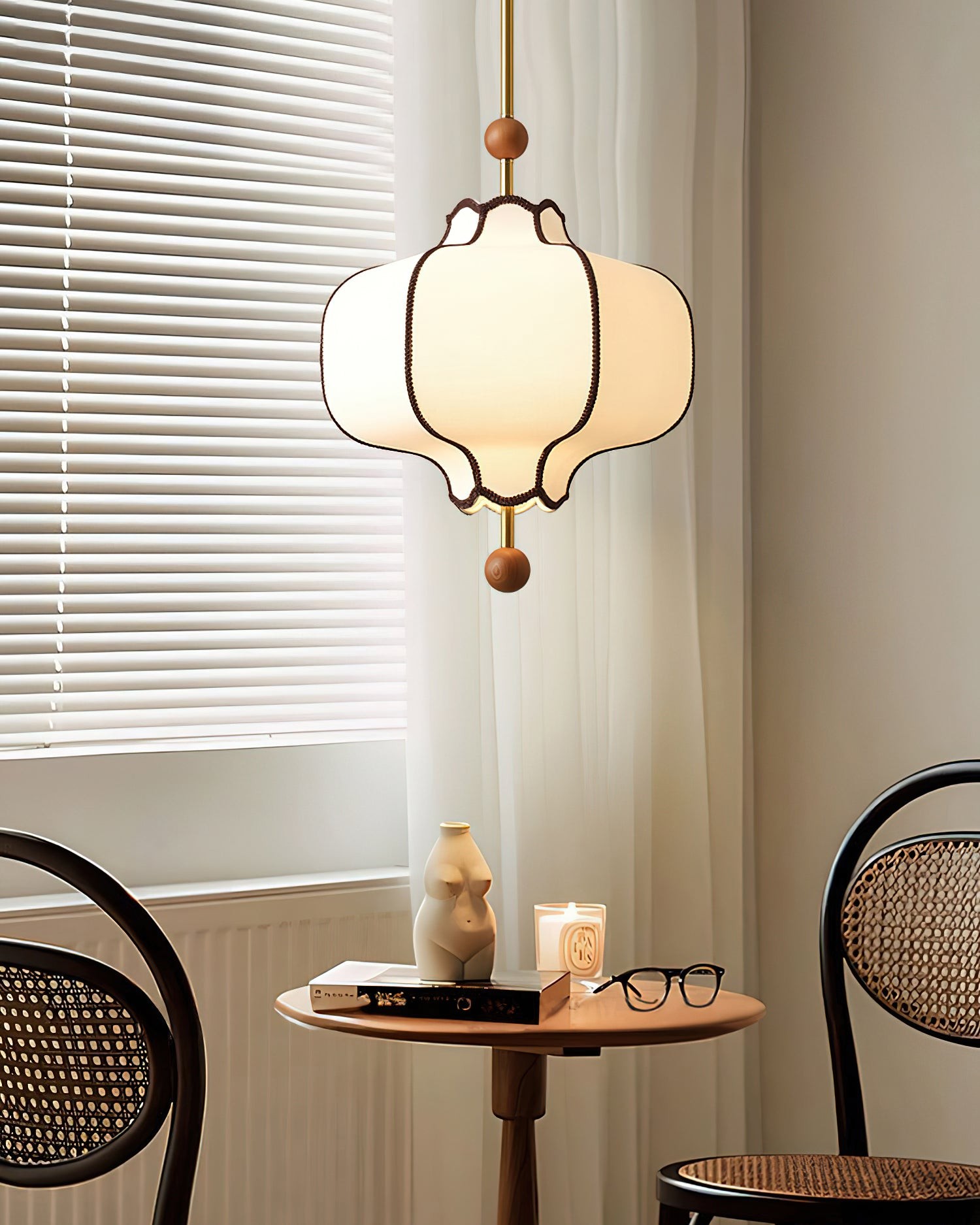 Vintage Textured Fabric Pendant Light M371