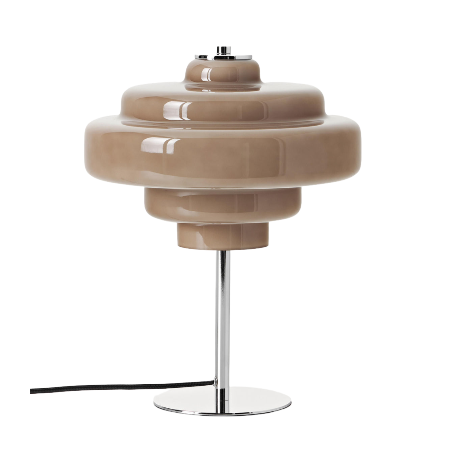 Koloro Chrome Base Glass Table Lamp – Stylish & Functional for Any Space T276