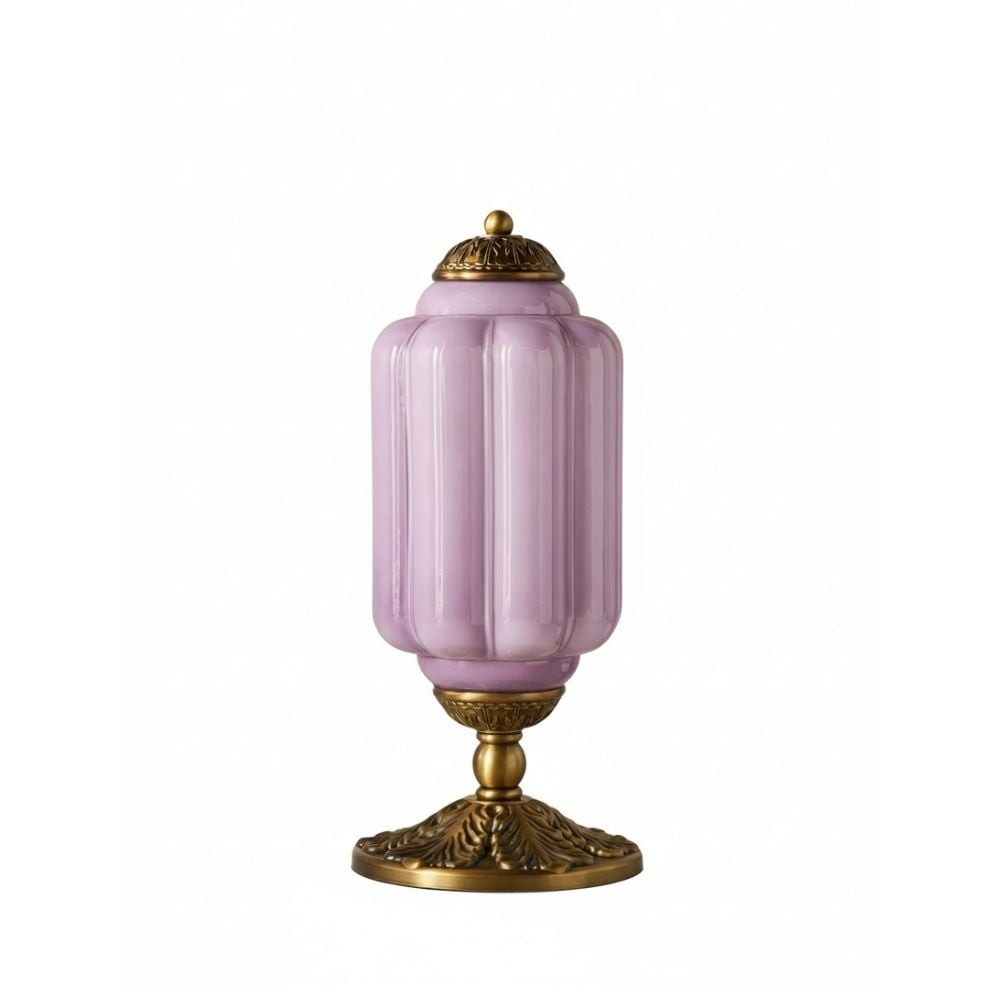Retro Eloise Milk Glass Table Lamp for Bedroom Decor T288