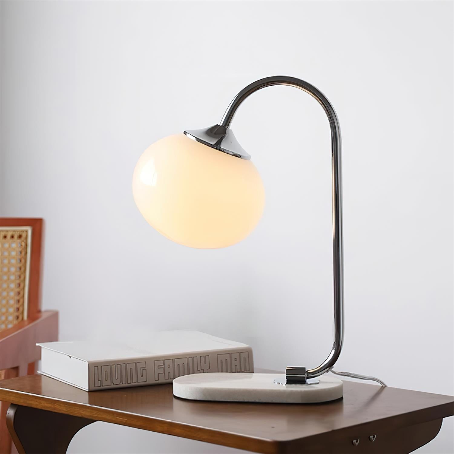 Nordic Mushroom Glass Bedside Table Lamp M335