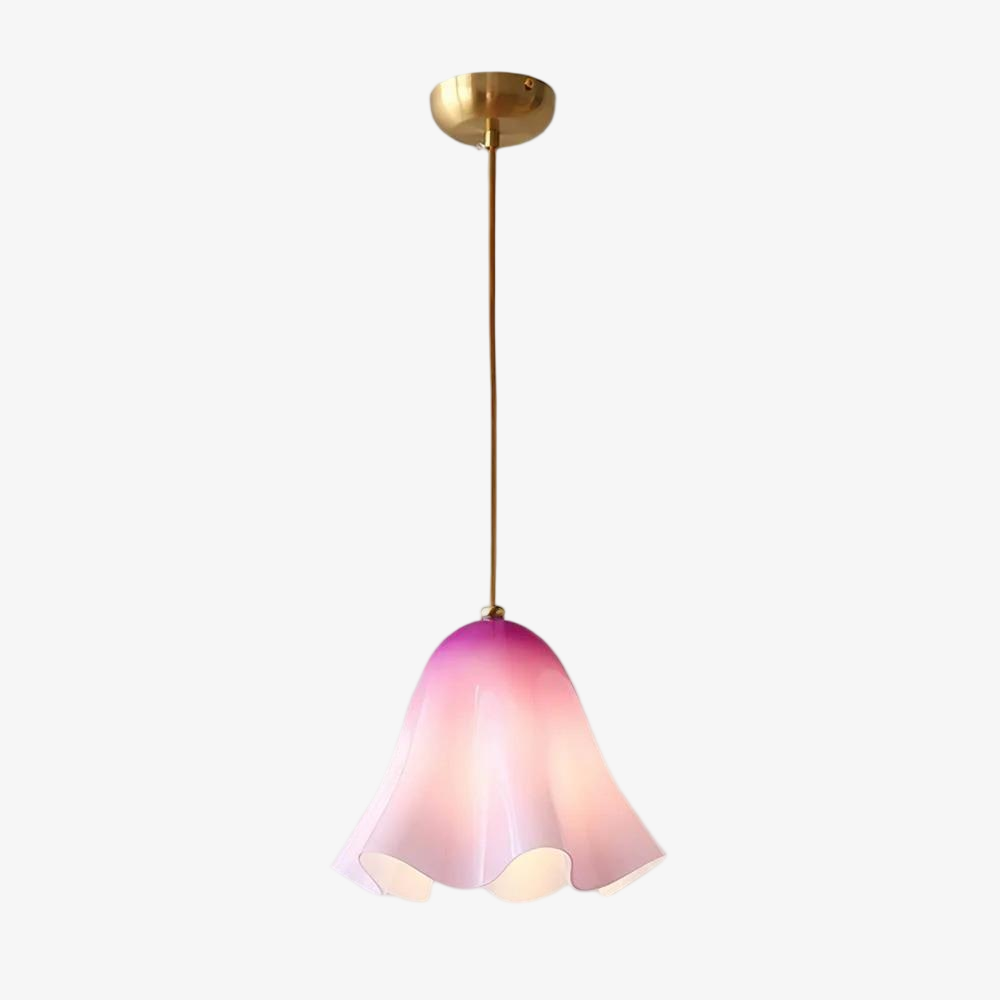 Bellina Artistic Glass Pendant Light - Modern Bloom Inspired Hanging Ceiling Lamp T279
