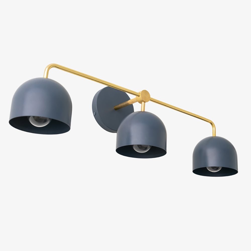 Metio Dome Farmhouse Vanity Wall Light Colorful Metal Sconce T450