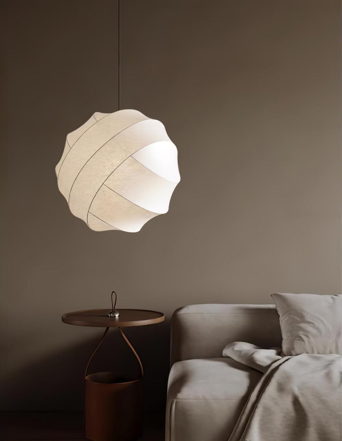 Wabi-Sabi Style Fiber Cocoon Pendant Lamp M505
