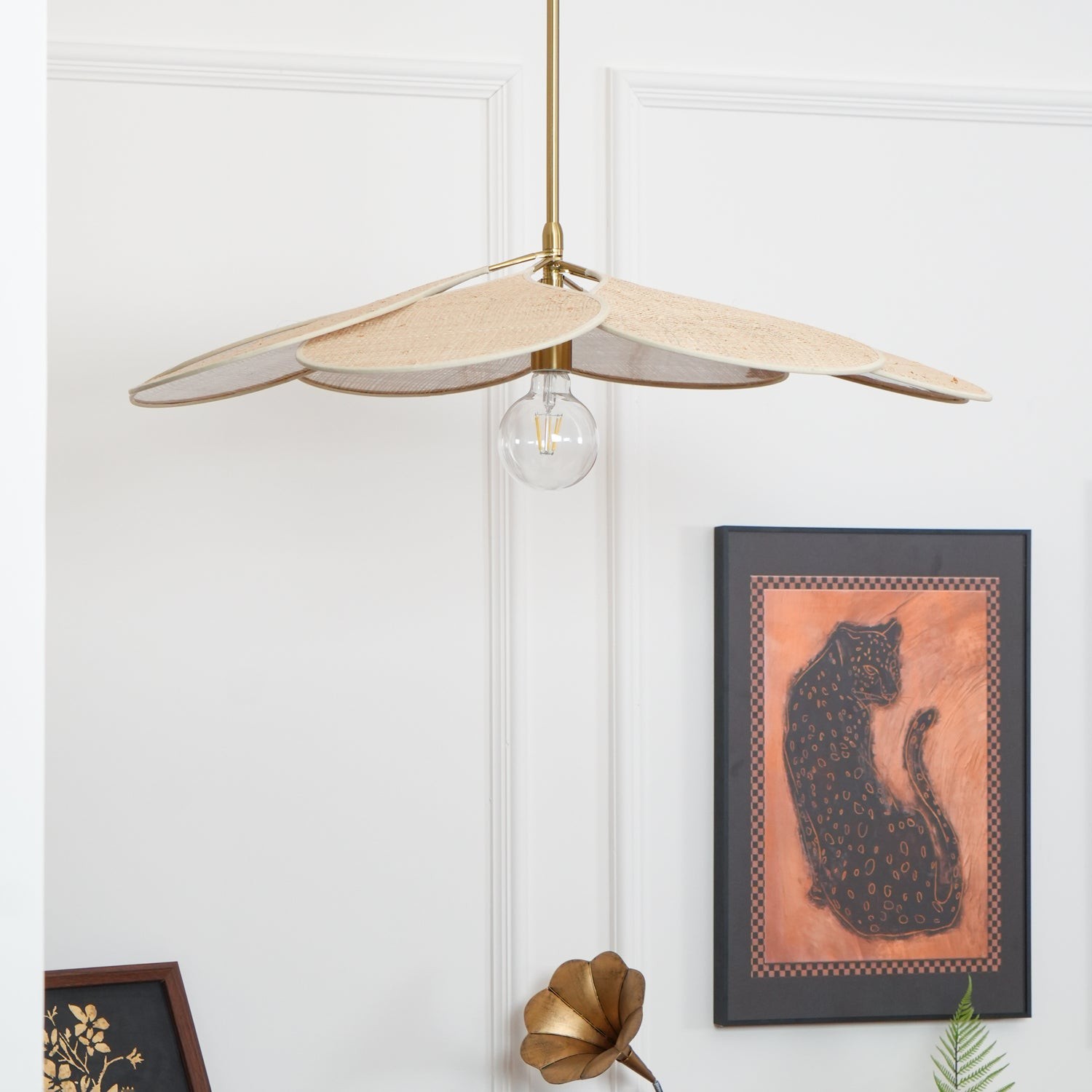 Petals Bloom Rattan Pendant Lamp M532