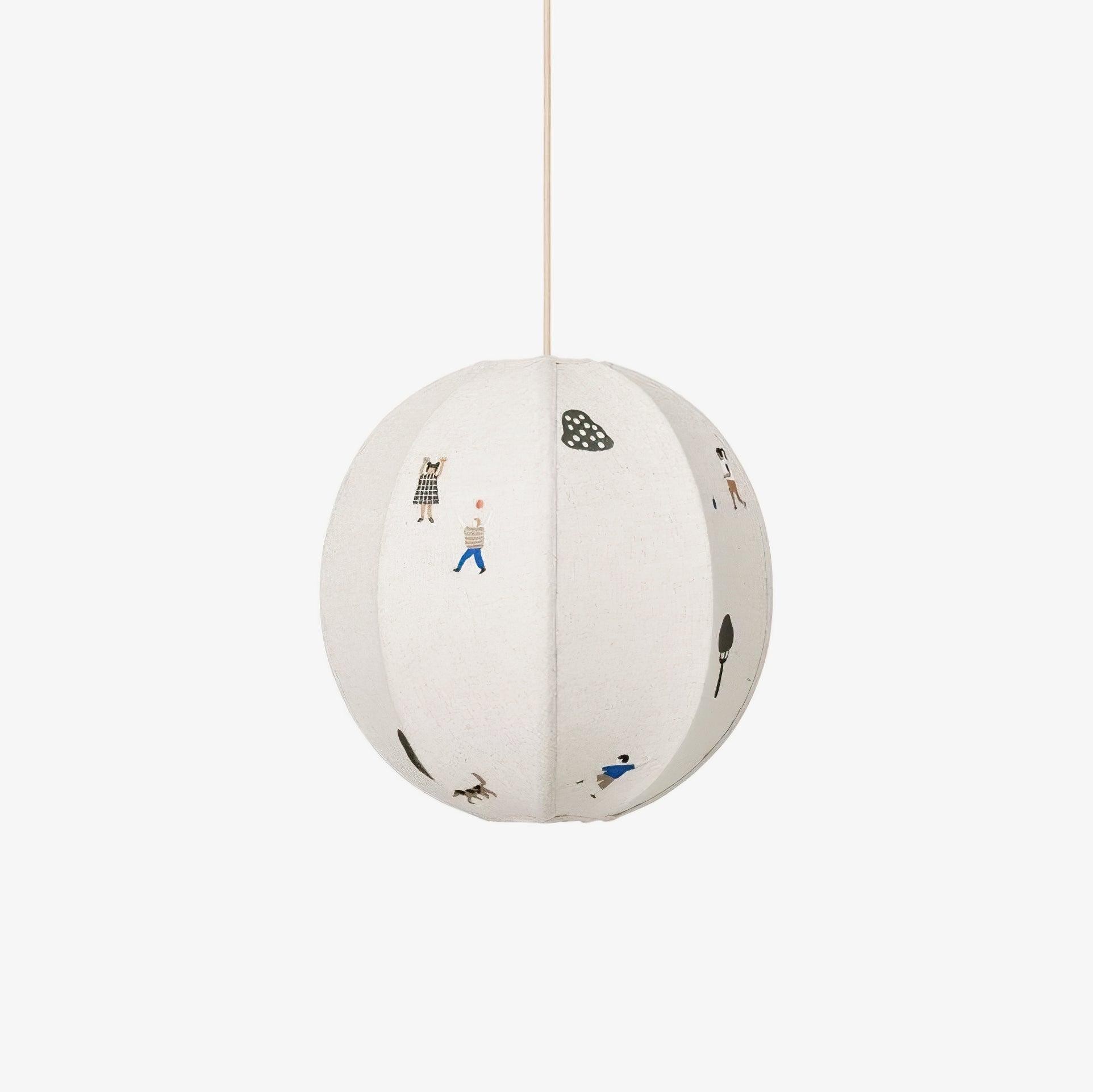 Park Embroidered Textile Pendant Lamp M442